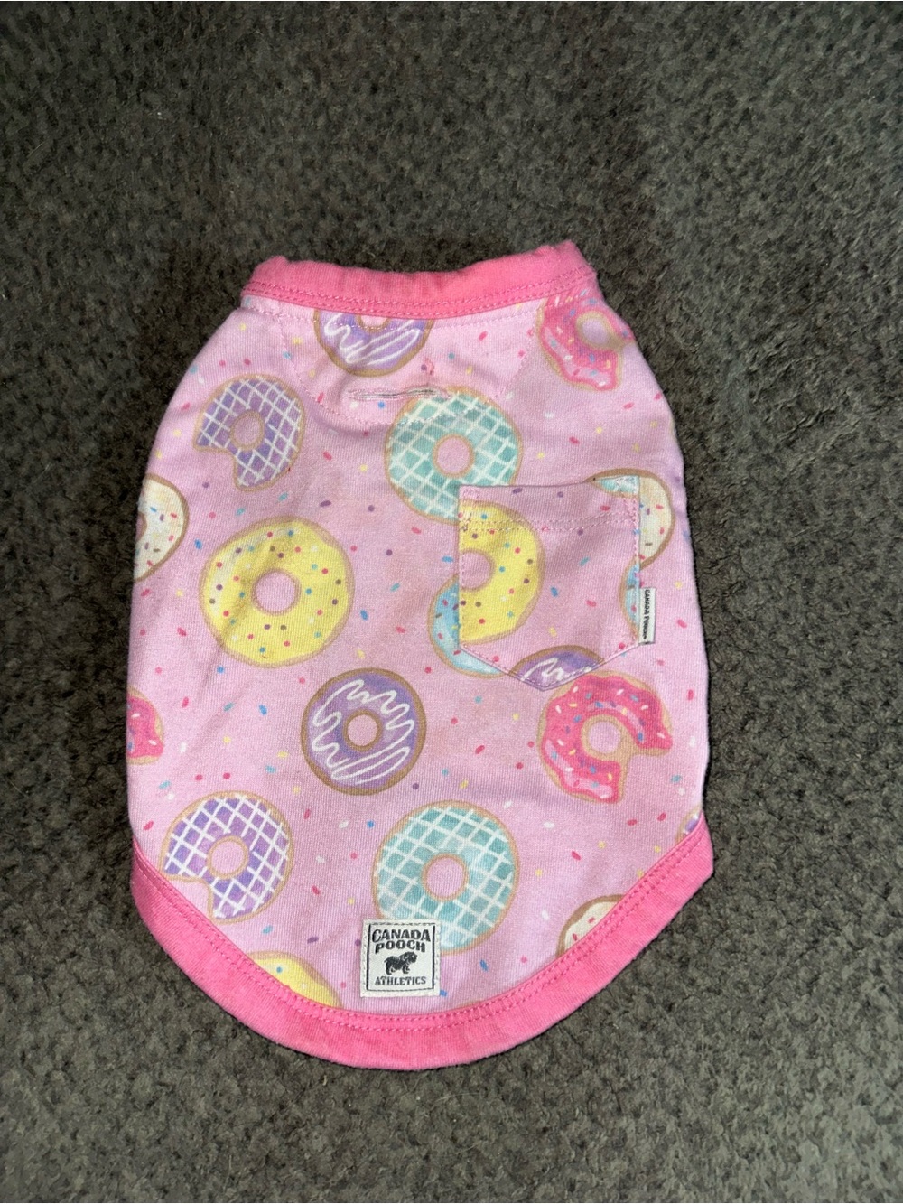 Canada Pooch Athletics Dog Donut Shirt Size 10 (Small)